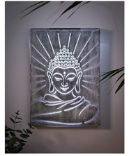 Solar Powered Buddha Metal