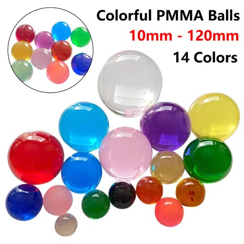 Clear crystal ball colorful - crystal,