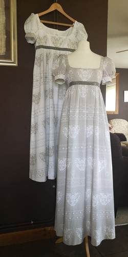 Regency style day dress - style, hand