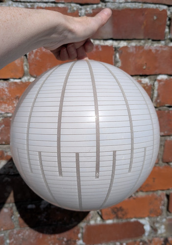 Vintage white glass - glass, globe