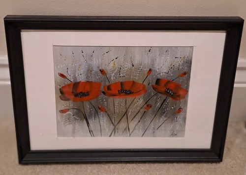Original acrylic hand painted - acrylic,