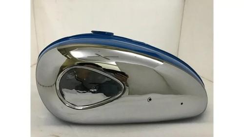 Bsa c15 chromed and blue - bsa,