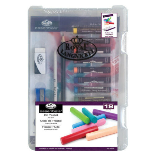 18pc colour oil pastels - colour,