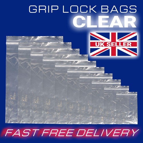 Clear grip lock plastic - clear,