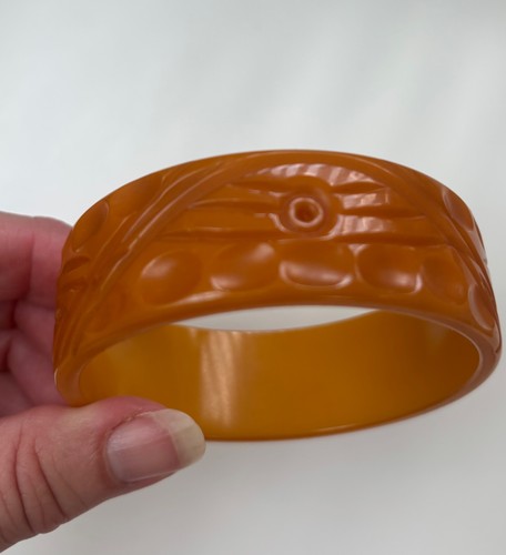 Vintage carved butterscotch - vintage,