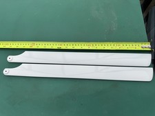 TREX 500 470mm CARBON FIBRE MAIN ROTOR BLADES In WHITE. JP CARBON 470mm