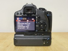 Canon EOS 500D 18.0 MP Digital SLR Camera - Black (Body Only) + Battery Grip