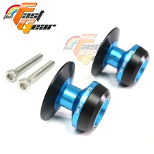 BLUE 6mm Rear Swingarm Spools