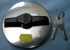 VAUXHALL VICTOR + VX SERIES STAINLESS LOCKING PETROL  FUEL TANK CAP 1973 on (FE}