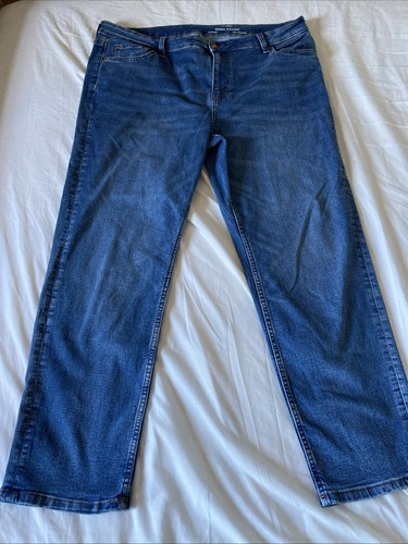 Women blue stretch denim - m&s,