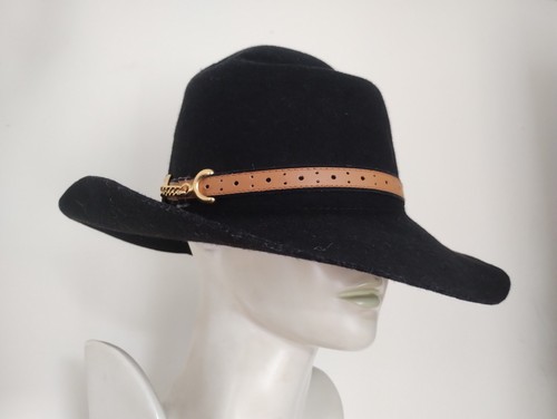 Slouch black felt wool - slouch,