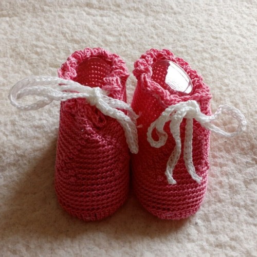 Handmade knit sock pink - knit,