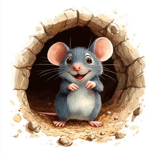Wall decal sticker funny - , mouse