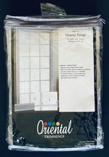 Vintage White Curtain Panel