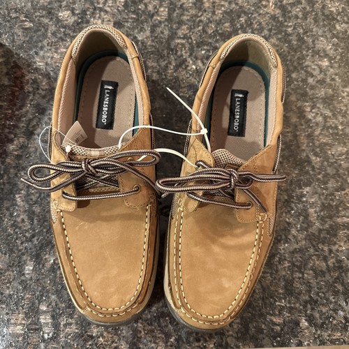 Lanesboro mens leather boat - mens,