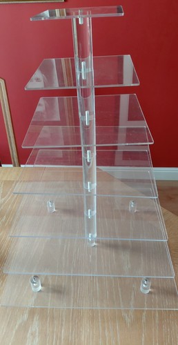 Jusalpha acrylic cupcake - cupcake, stand