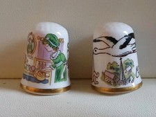 2 Vintage CAVERSWALL THIMBLES