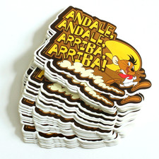 50 Wholesale Vinyl Stickers 100mm x 58mm  Official Looney Tunes Speedy Gonzales