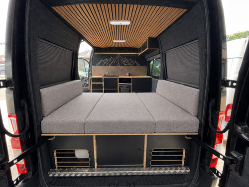 Campervan shaped bed system - campervan,