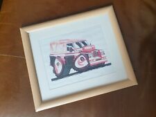 Land Rover Series 3 Koolart Framed Print Cartoon
