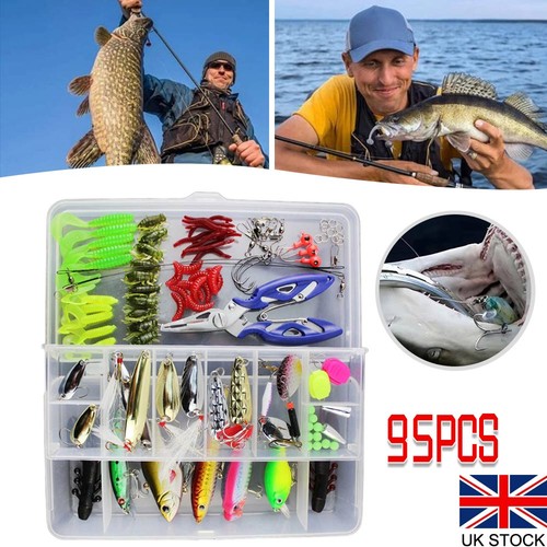 95pc fishing lure sets soft - fishing,