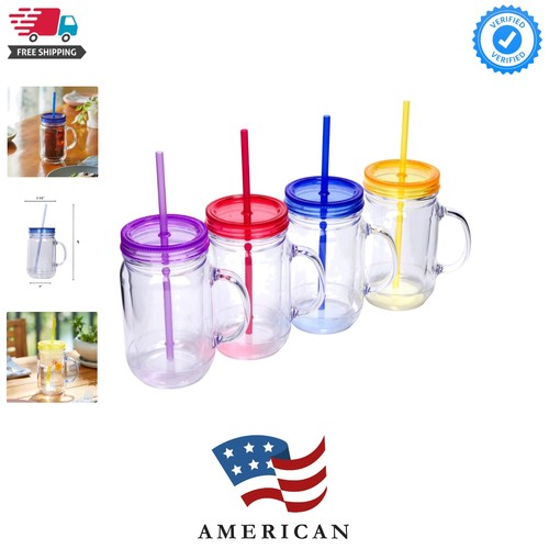Plastic mason jars with - jars,