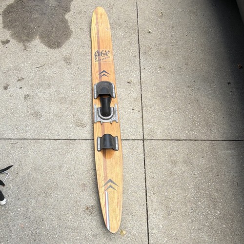 Vintage wooden ski - wooden, craft