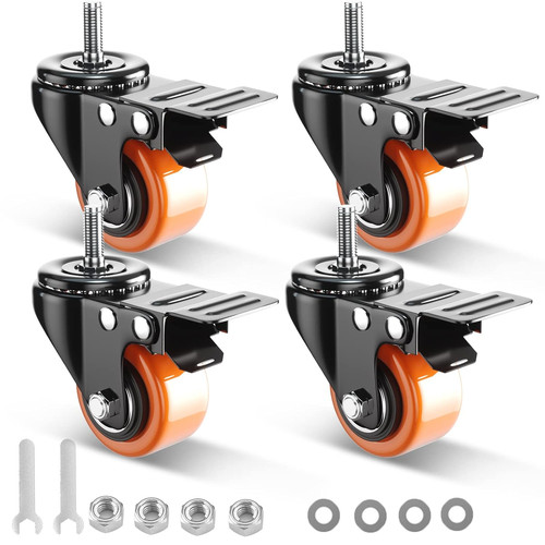 Heavy duty caster wheels - 4",