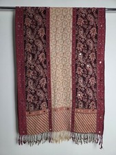 Mirror Work Pakistani Shawl Scarf Wrap Pashmina