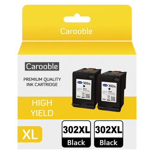 Refilled 302xl black ink x2 - hp,
