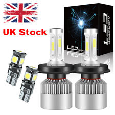 Fits Nissan X-Trail T30 H4 501 white Xenon HID High/Low/Side LED Headlight Bulbs