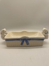 VTG Ceramic Cat/Kitten Basket