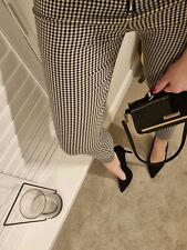 Zara Dogtooth Skinny Trousers UK 8-10 S