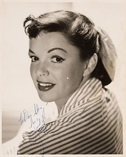 Judy garland signed photograph - garland,