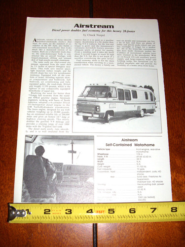 1980 airstream motorhome coach - airstream,