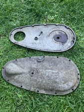 Triumph Primary Chaincases Pair, T480 & T483 Pos Rigid T100 Speedtwin 5T Rare