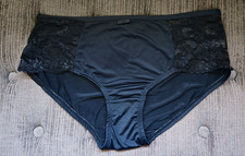 Primark Secret Possessions Black Satin Look Knickers Size 14/16