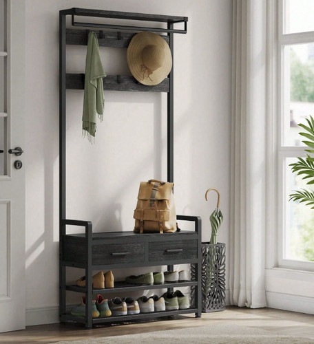 Large rustic coat rack - rustic,