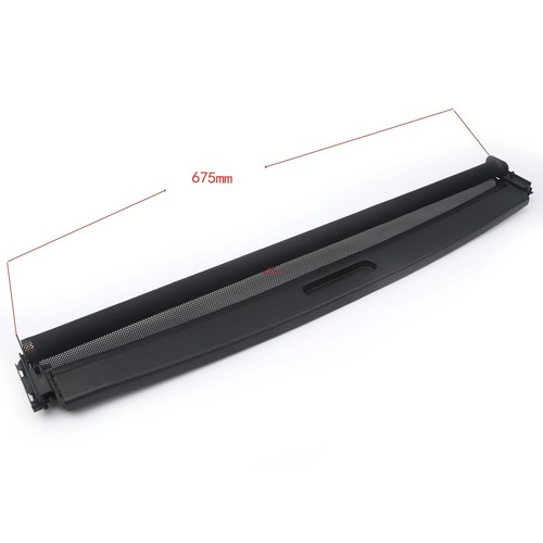 Front black sunroof sunshade - front,