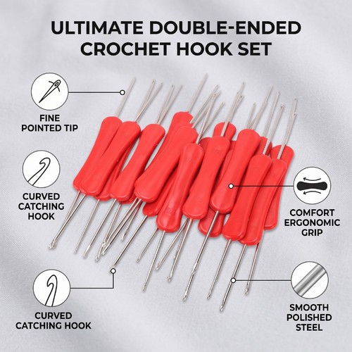 20x double ended crochet - crochet, hook