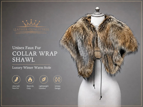 Unisex faux fur - unisex, collar