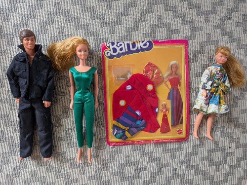 Barbie ken and skipper with - and,