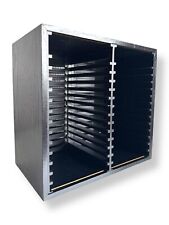 Wall / Free Standing Wooden CD Rack 30 CDs -  Storage Unit Black 10” X 11” X 6”