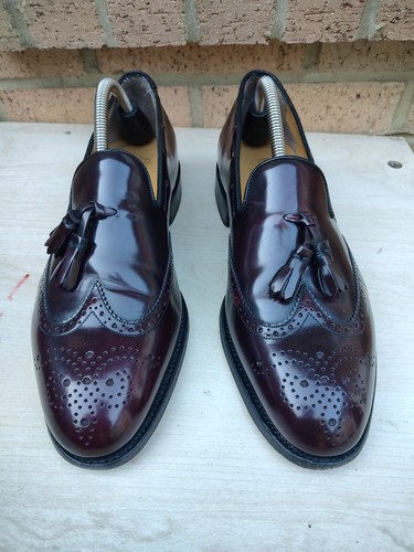 Barker men burgundy leather - men's,