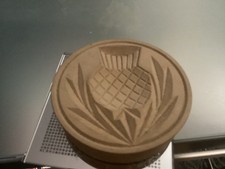 Hand Carved Wooden Thistle