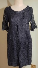 1960s Ladies Black Lace Twiggy