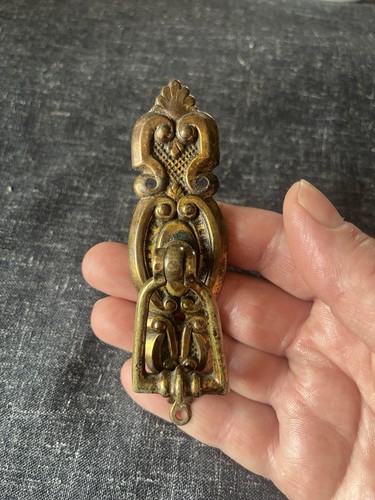Ornate antique brass twist - brass,