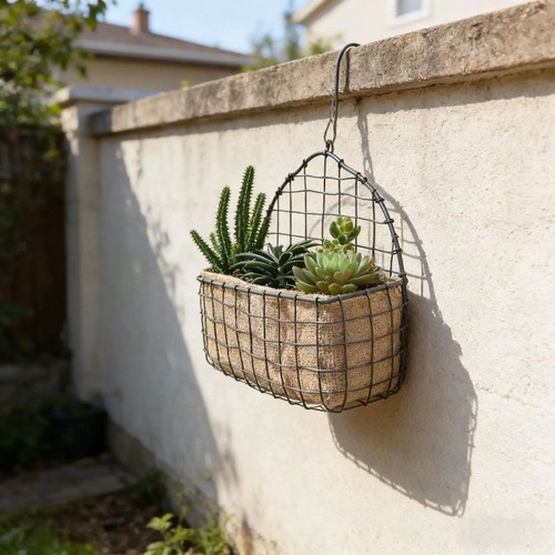 Iron wire hanging basket - wire,