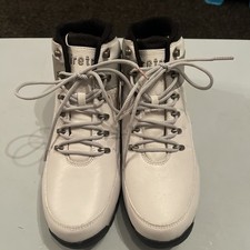 Firetrap Rhino White and Grey Leather Boots. Size 11 New Condition with Tags VGC