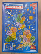 Picture Map Puzzle Of British